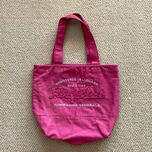 Aeropostale Shoulder Tote Bag Pink Embossed Like New Side Handbag Y2K Hot Pink